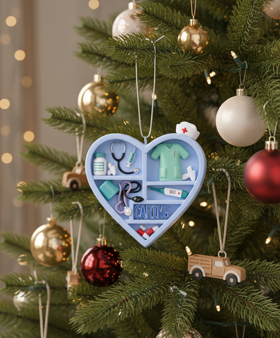 [2D FLAT ACRYLIC] 'Forever in My Heart' Memorial Ornament – Sympathy Gift for Loss of Loved One