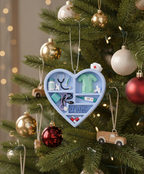 [2D FLAT ACRYLIC] 'Forever in My Heart' Memorial Ornament – Sympathy Gift for Loss of Loved One