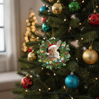 [2D FLAT ACRYLIC] Well Read Woman Book Lover Christmas Ornament – Gift for Readers