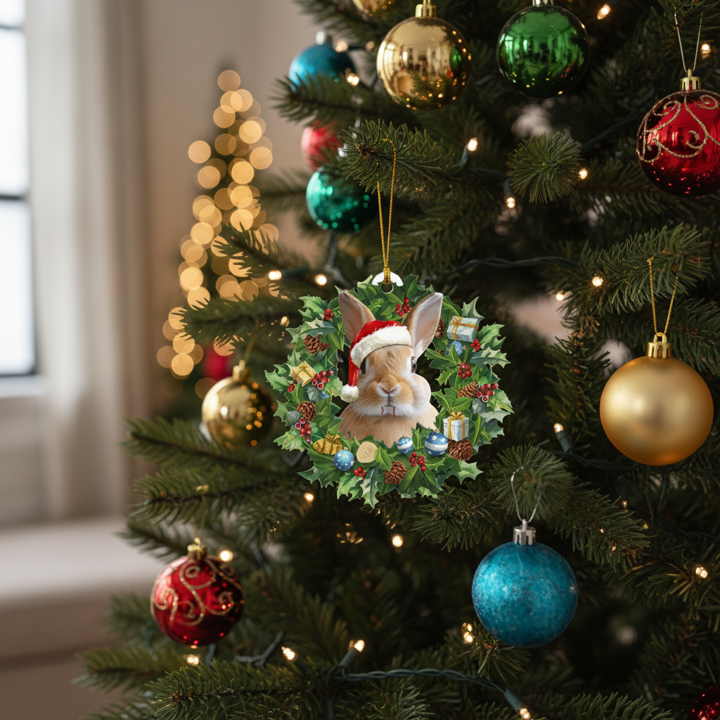 [2D FLAT ACRYLIC] Well Read Woman Book Lover Christmas Ornament – Gift for Readers