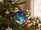 [2D FLAT ACRYLIC] Christmas in Heaven Memorial Ornament Sublimation PNG Design