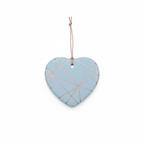 [2D FLAT ACRYLIC] Personalized Retirement & Appreciation Gift – Ceramic Heart Keepsake Ornament