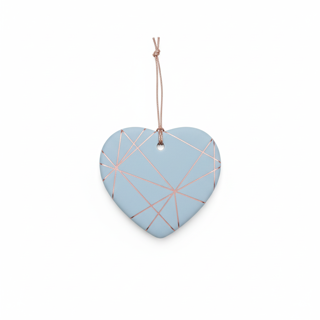 [2D FLAT ACRYLIC] Personalized Retirement & Appreciation Gift – Ceramic Heart Keepsake Ornament