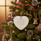 [2D FLAT ACRYLIC] Best Aunt Ever Christmas Ornament 2025 | Ceramic Keepsake Gift for an Aunt from Nephew or Niece