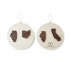 [2D FLAT ACRYLIC] Personalized Long Distance Friendship Ornament – Miles Don't Matter Best Friend Gift