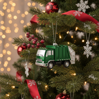 [2D FLAT ACRYLIC] Hand-Painted 18 Wheeler Christmas Ornament | Semi Trucker & Truck Driver Holiday Gift