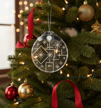 [2D FLAT ACRYLIC] Best Friend Christmas Ornament 2025 - 'Friends Are The Family We Choose' Friendship Gift for Women