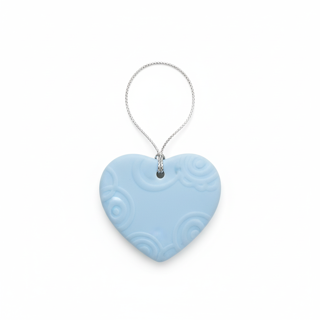 [2D FLAT ACRYLIC] Thinking of You Ceramic Heart Ornament – Sending a Hug Keepsake Gift