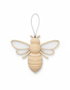 [2D FLAT ACRYLIC] Bee Ornament | 2D Flat Acrylic Ornament | Clear Bee Christmas Decoration | Modern Holiday Gift 2025 | Minimalist Tree Decor