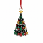 [2D FLAT ACRYLIC] Red Nail Polish Christmas Ornament – Fun Holiday Gift for Nail Techs & Artists