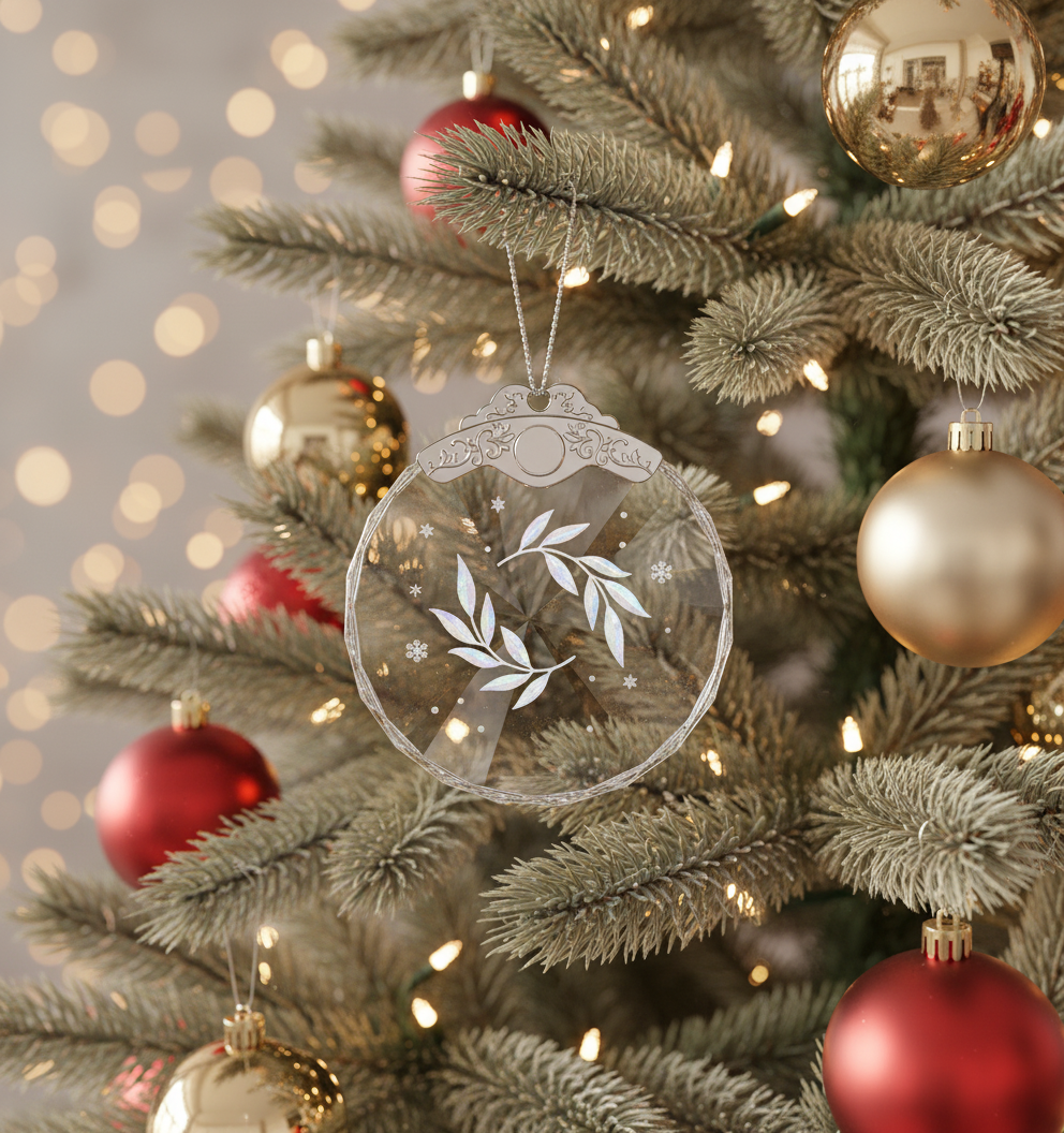 [2D FLAT ACRYLIC] 'Friends We Meet' Glass Friendship Ornament – Sentimental Gift for Best Friends