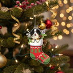 [2D FLAT ACRYLIC] Bernese Mountain Dog Christmas Ornament | Acrylic Holiday Decor & Pet Lover Gift