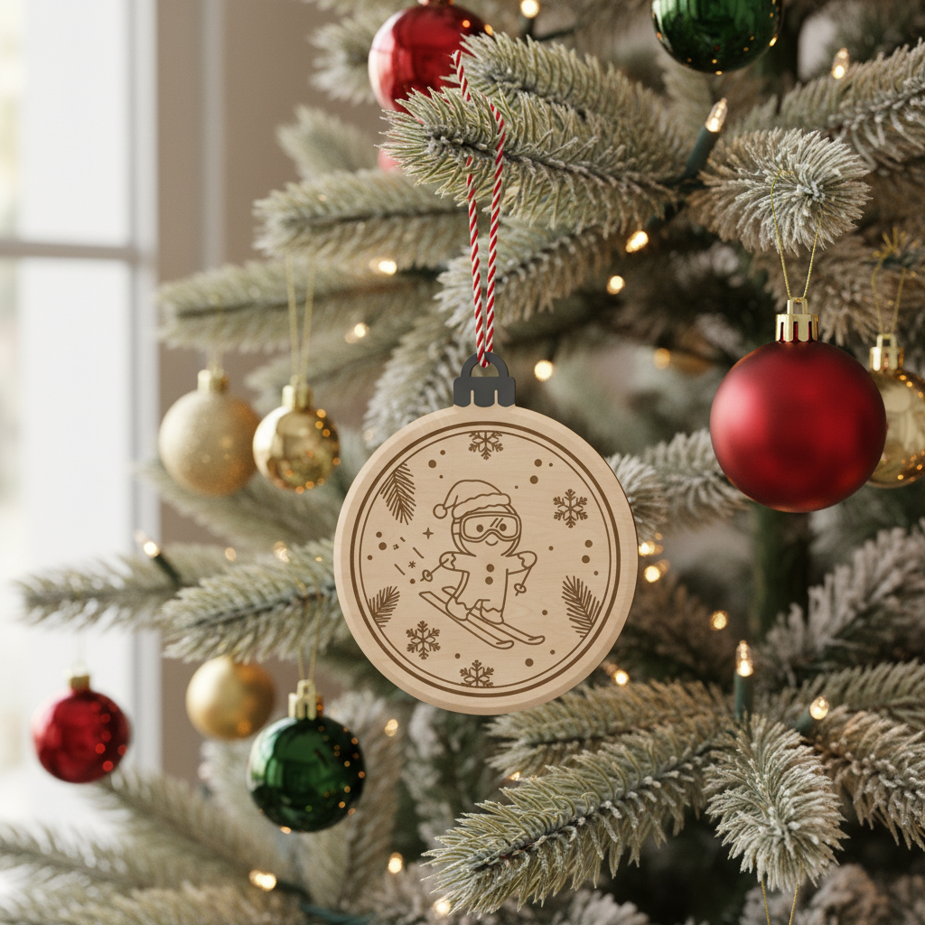 [2D FLAT ACRYLIC] Funny Skibidi Rizzmas Christmas Ornament – Gag Gift for Teens