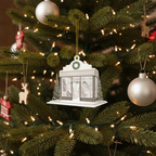 [2D FLAT ACRYLIC] Charming Nail Salon Christmas Ornament – Cozy Holiday Gift for Nail Artists