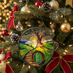 [2D FLAT ACRYLIC] The Shire Stained Glass Style Suncatcher – Gift for Fantasy Book Lovers