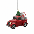 [2D FLAT ACRYLIC] Personalized Big Rig Christmas Ornament | Custom Wooden Trucker Gift for Truck Drivers