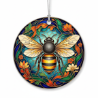 [2D FLAT ACRYLIC] Acrylic Honey Bee Christmas Ornament | Charming Holiday Tree Decor | Thoughtful Gift for Bee Lovers