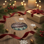 [2D FLAT ACRYLIC] Baby's First Christmas Ornament 2025 – Personalized Elephant Keepsake