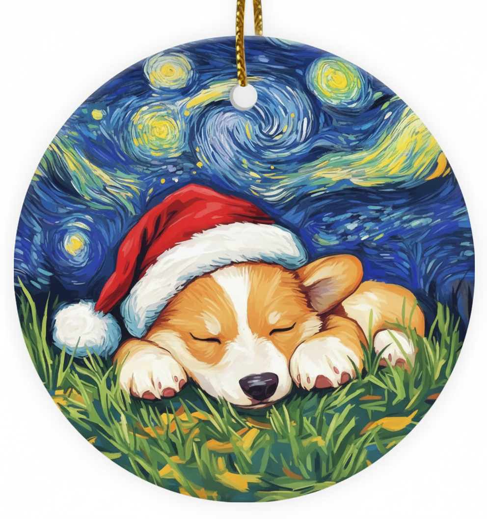 [2D FLAT ACRYLIC] Black Labrador Red Truck Christmas Ornament | Double-Sided Aluminum Keepsake 2024