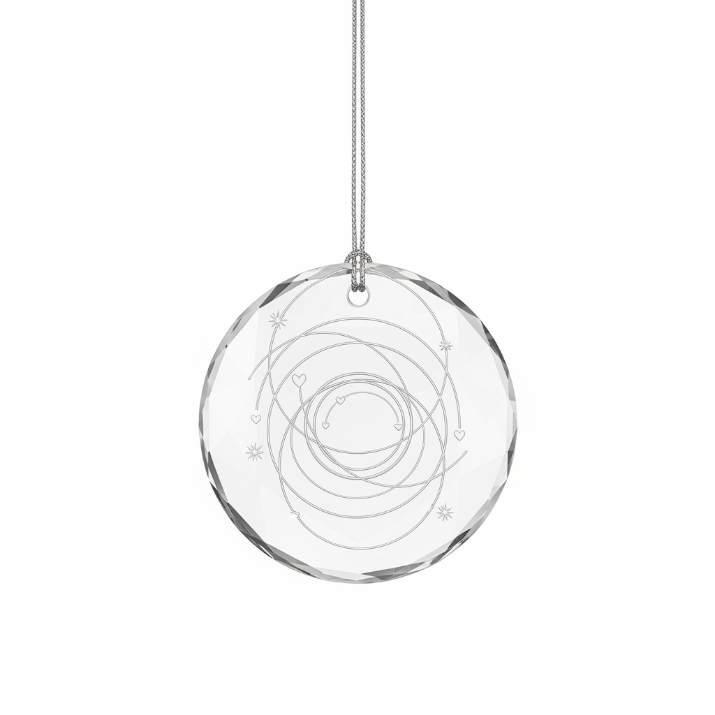 [2D FLAT ACRYLIC] 1st Paper Anniversary Ornament 2025 – Wedding Keepsake Gift for Couples