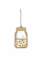 [2D FLAT ACRYLIC] Handmade Sourdough Starter Jar Ornament – Unique Christmas Gift for Bakers