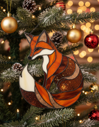 [2D FLAT ACRYLIC] Charming Fox Hanging Ornament – Acrylic Window Decor & Gift for Fox Lovers