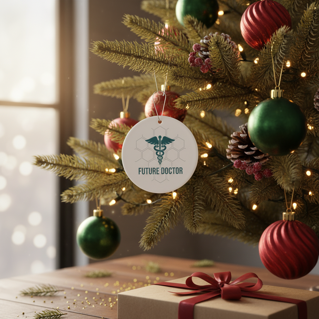 [2D FLAT ACRYLIC] Doctor in Progress Ornament – Inspirational Gift for Med Students & Future Doctors