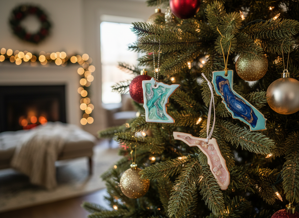 [2D FLAT ACRYLIC] Personalized Angel in Heaven Memorial Ornament – Sympathy Gift for Grandma