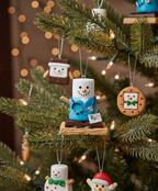 [2D FLAT ACRYLIC] Adorable S'mores Doctor Christmas Ornament – Hand-Painted Resin Gift for Medical Professionals