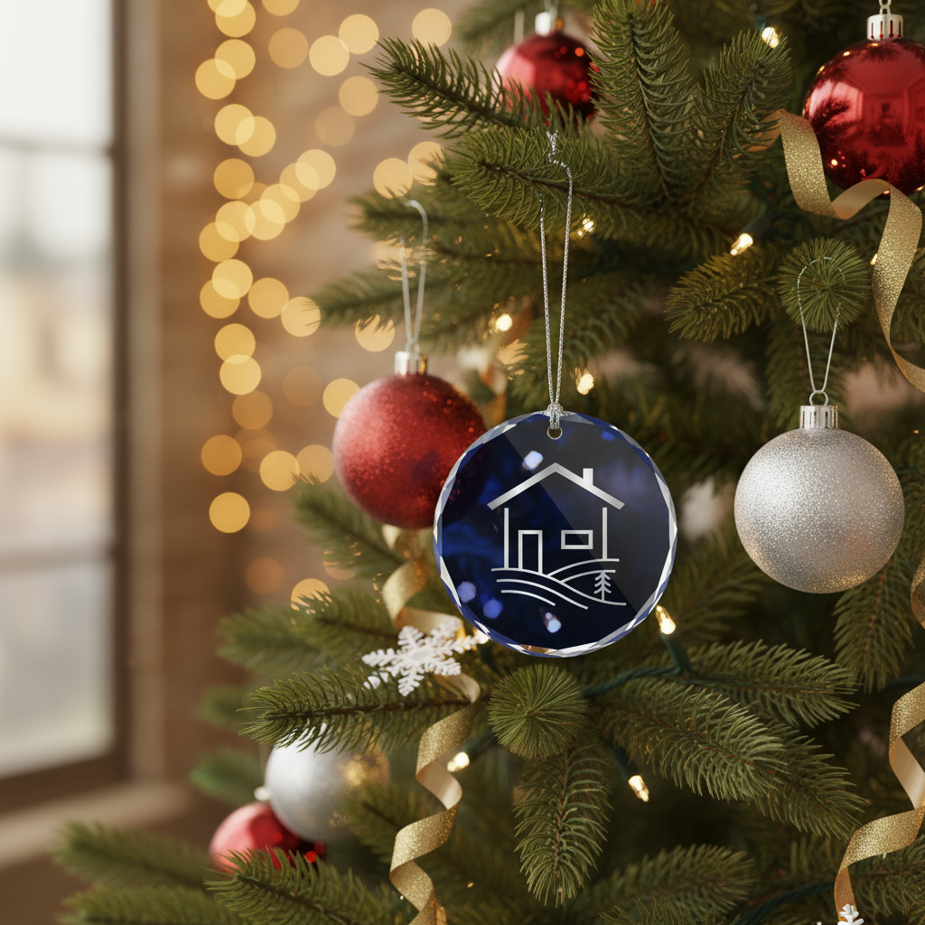 [2D FLAT ACRYLIC] Glass New Home Ornament 2025 – First Housewarming Keepsake Gift