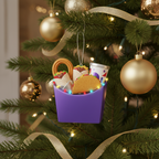 [2D FLAT ACRYLIC] Funny Taco Christmas Ornament – Unique Mexican Food Holiday Decor