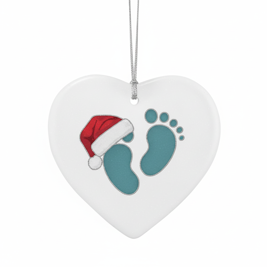 [2D FLAT ACRYLIC] Pregnancy Announcement Christmas Ornament – Heartfelt Keepsake Gift for Expecting Parents