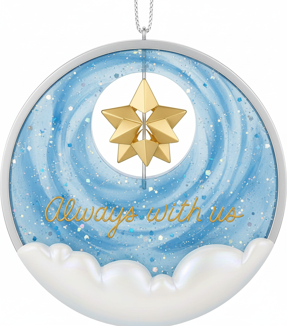 [2D FLAT ACRYLIC] Hallmark Keepsake Remembrance Ornament 2025 – Always with Us Memorial Gift