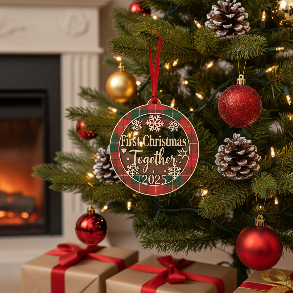 [2D FLAT ACRYLIC] Funny Trucker Christmas Ornament | Unique Truck Driver Gift & Holiday Decor