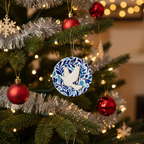 [2D FLAT ACRYLIC] Friendship Turtle Dove Ornament – Heartfelt Christmas Gift for Best Friends