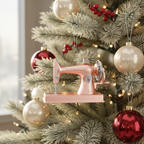 [2D FLAT ACRYLIC] Personalized Sewing Machine Christmas Ornament – Custom Gift for Seamstress