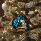 [2D FLAT ACRYLIC] Fourth Wing Dragon Suncatcher – Acrylic Stained Glass Style Bookish Decor Gift