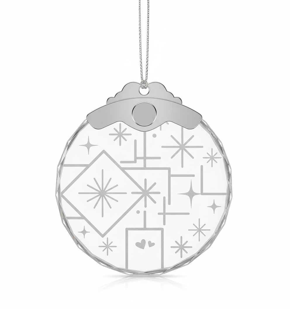 [2D FLAT ACRYLIC] Best Friend Christmas Ornament 2025 - 'Friends Are The Family We Choose' Friendship Gift for Women