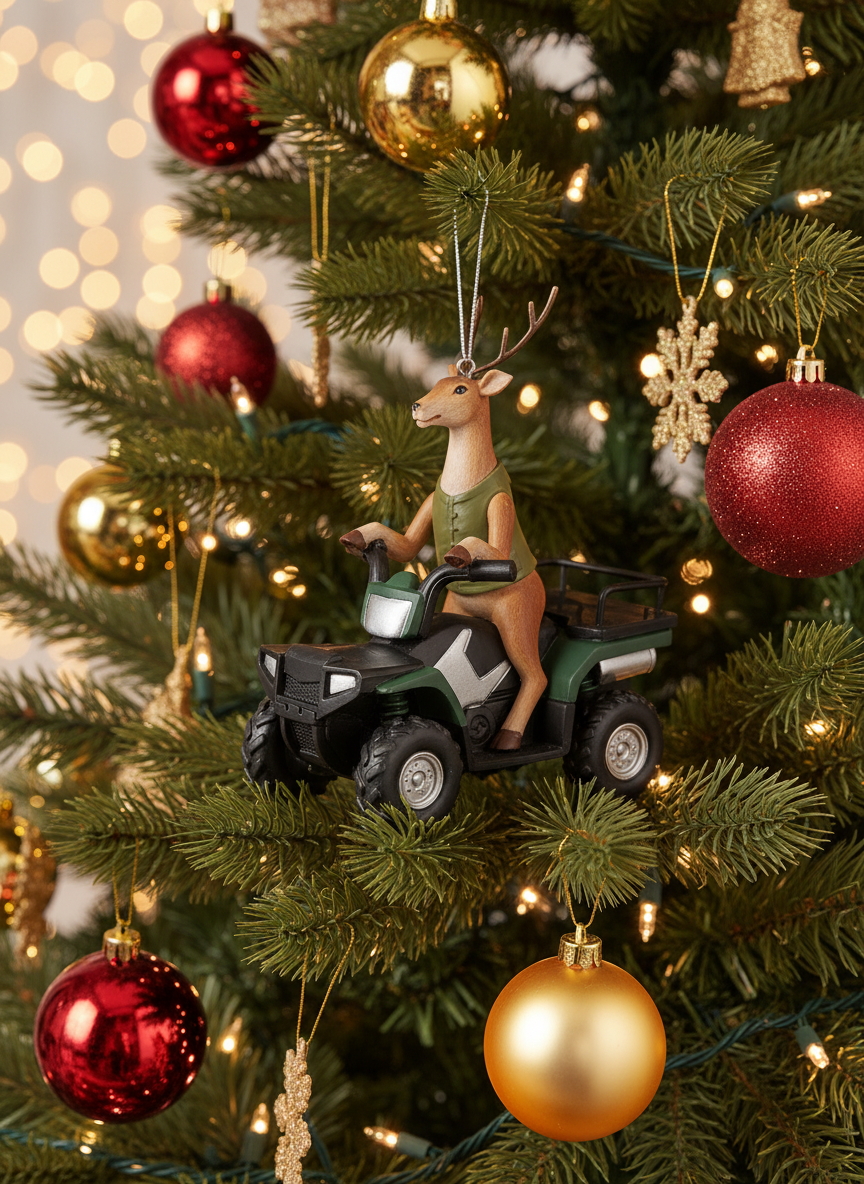 [2D FLAT ACRYLIC] Personalized Truck Driver Christmas Ornament | Custom Trucker Gift