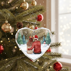 [2D FLAT ACRYLIC] Our First Christmas Together Ornament 2025 – Glass Keepsake Gift for Couples