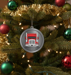 [2D FLAT ACRYLIC] Truck Driver Christmas Ornament | Keepsake Trucker Gift for Holiday Decor