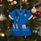 [2D FLAT ACRYLIC] Scrub Life Nurse Ornament 2025 – Heartfelt Christmas Gift for Healthcare Heroes
