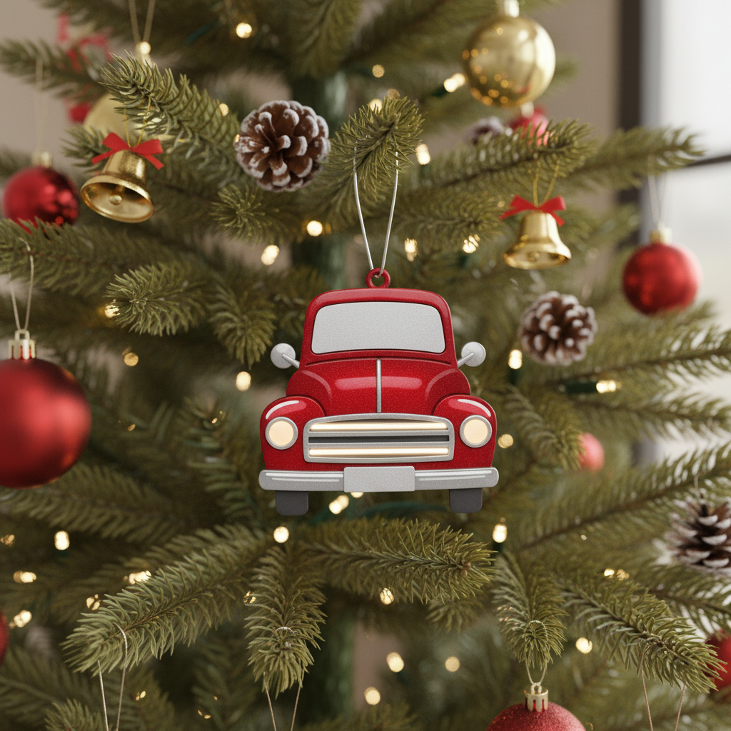 [2D FLAT ACRYLIC] Personalized Dog Memorial Ornament – Custom Pet Loss Christmas Keepsake