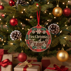 [2D FLAT ACRYLIC] Funny Trucker Christmas Ornament | Unique Truck Driver Gift & Holiday Decor