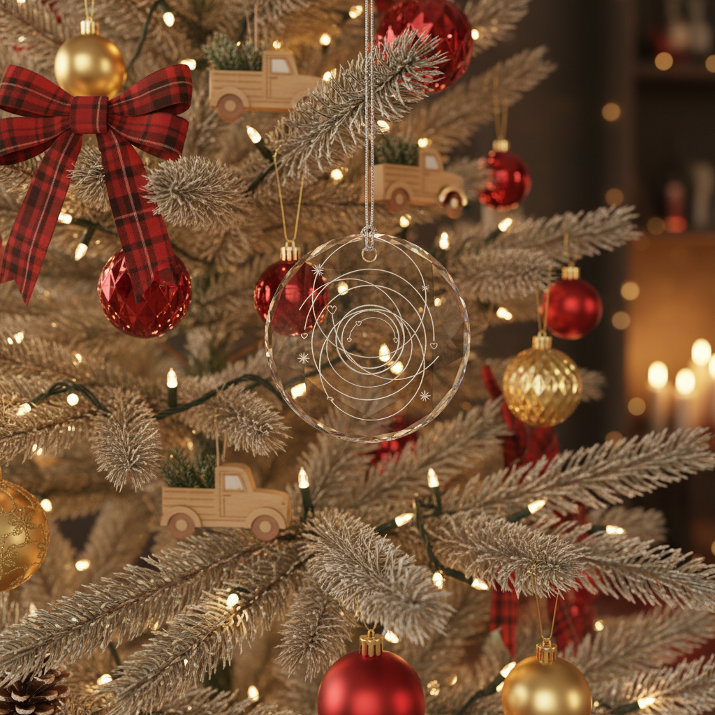 [2D FLAT ACRYLIC] 1st Paper Anniversary Ornament 2025 – Wedding Keepsake Gift for Couples