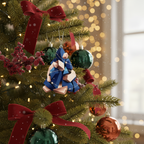 [2D FLAT ACRYLIC] Book Lover Christmas Ornaments – Acrylic Bookshelf Tree Pendants