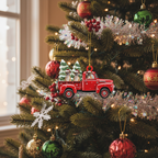 [2D FLAT ACRYLIC] Adorable Sloth Christmas Ornament – Cute Holiday Keepsake Gift for Animal Lovers