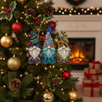 [2D FLAT ACRYLIC] Whimsical Gnome Suncatcher – Acrylic Window Hanging Ornament