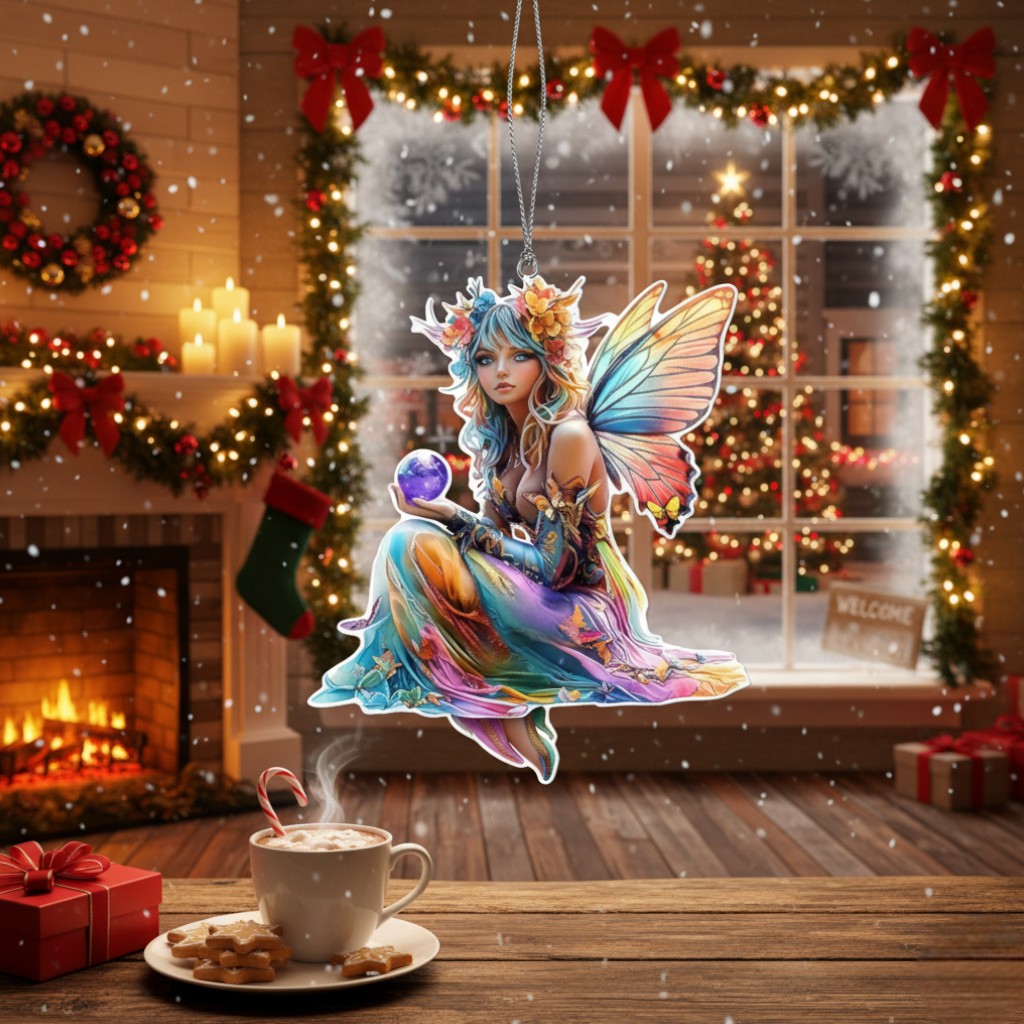 [2D FLAT ACRYLIC] Enchanting Fairy Garden Stake – Acrylic Outdoor Yard Art & Lawn Ornament