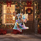 [2D FLAT ACRYLIC] Enchanting Fairy Garden Stake – Acrylic Outdoor Yard Art & Lawn Ornament